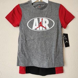 BOYS NIKE AIR JORDAN Shirt & Shorts 2 Piece Set SIZE 7.